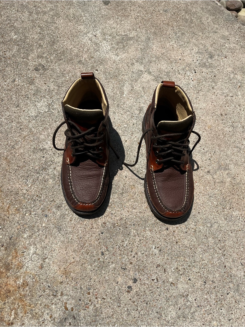 L.L. Bean Men's Dark Brown Leather Chukka Boots